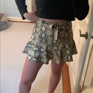 Zara snake skin skirt